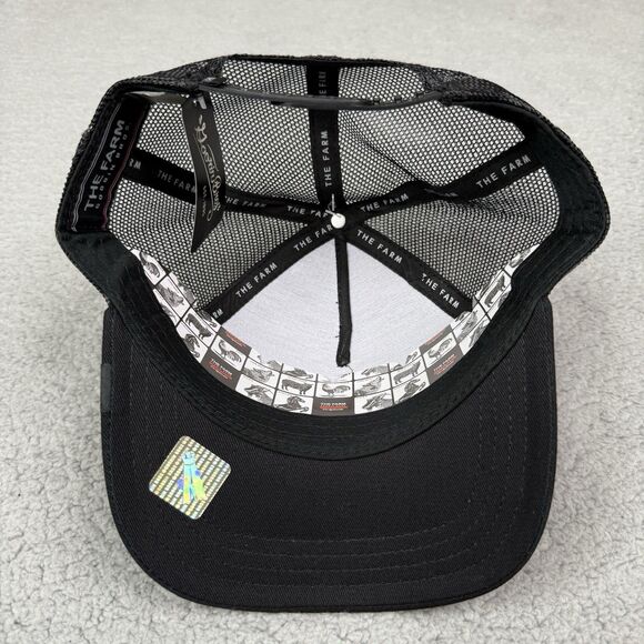 Goorin Bros The Farm Hat Cap Snap Back Black Mamba Snake Patch Mesh Trucker NWT - Picture 8 of 10
